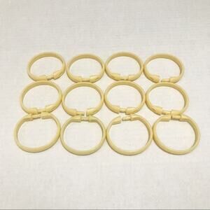 Cream Shower Curtain Ring's
